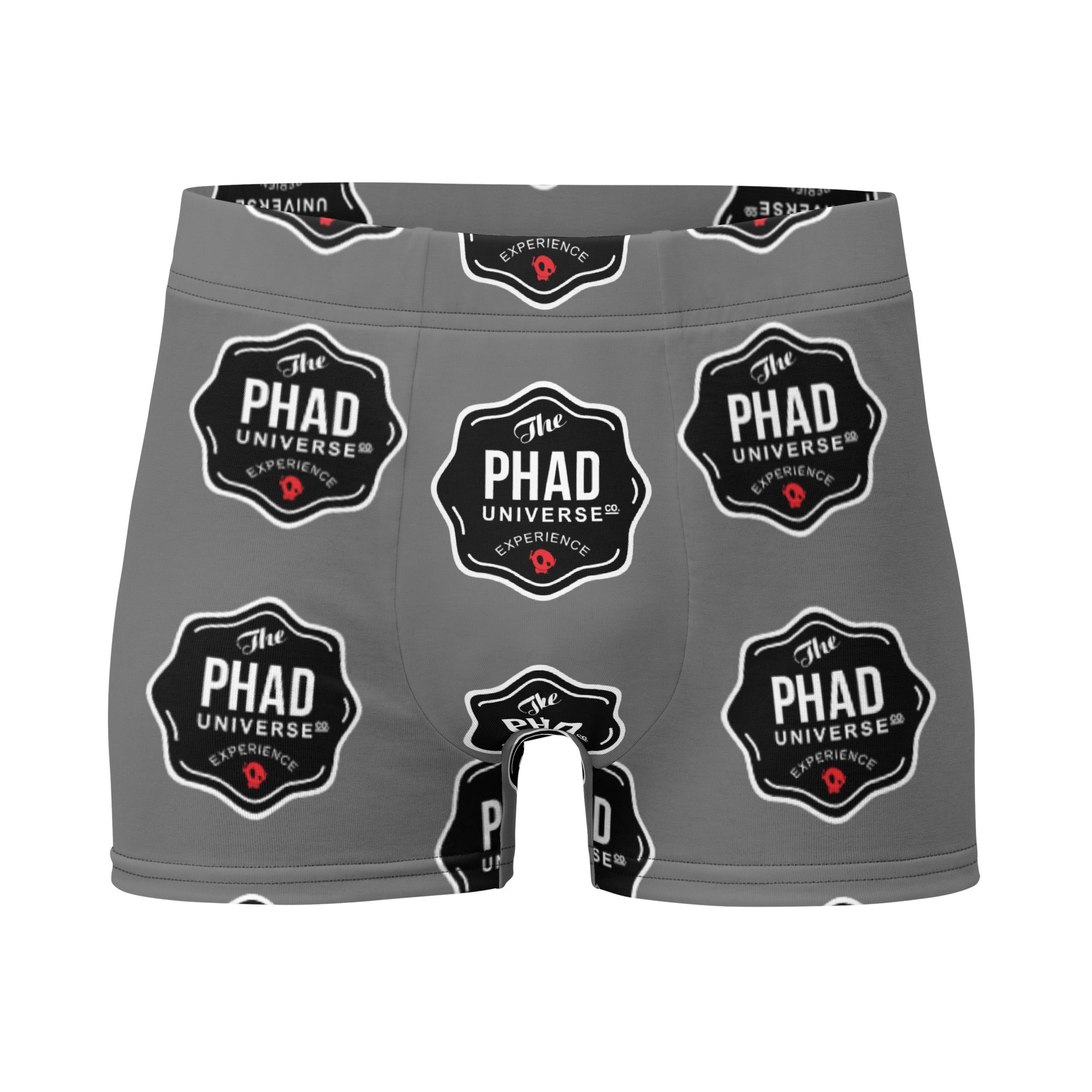 UNI-EXPERIENCE PU DARK GRAY MEN'S BOXER BRIEFS