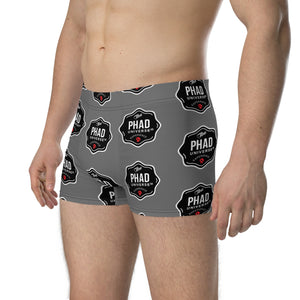 UNI-EXPERIENCE PU DARK GRAY MEN'S BOXER BRIEFS