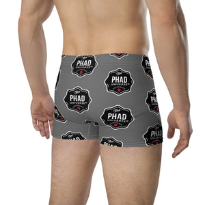 UNI-EXPERIENCE PU DARK GRAY MEN'S BOXER BRIEFS