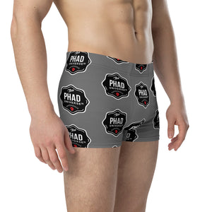 UNI-EXPERIENCE PU DARK GRAY MEN'S BOXER BRIEFS