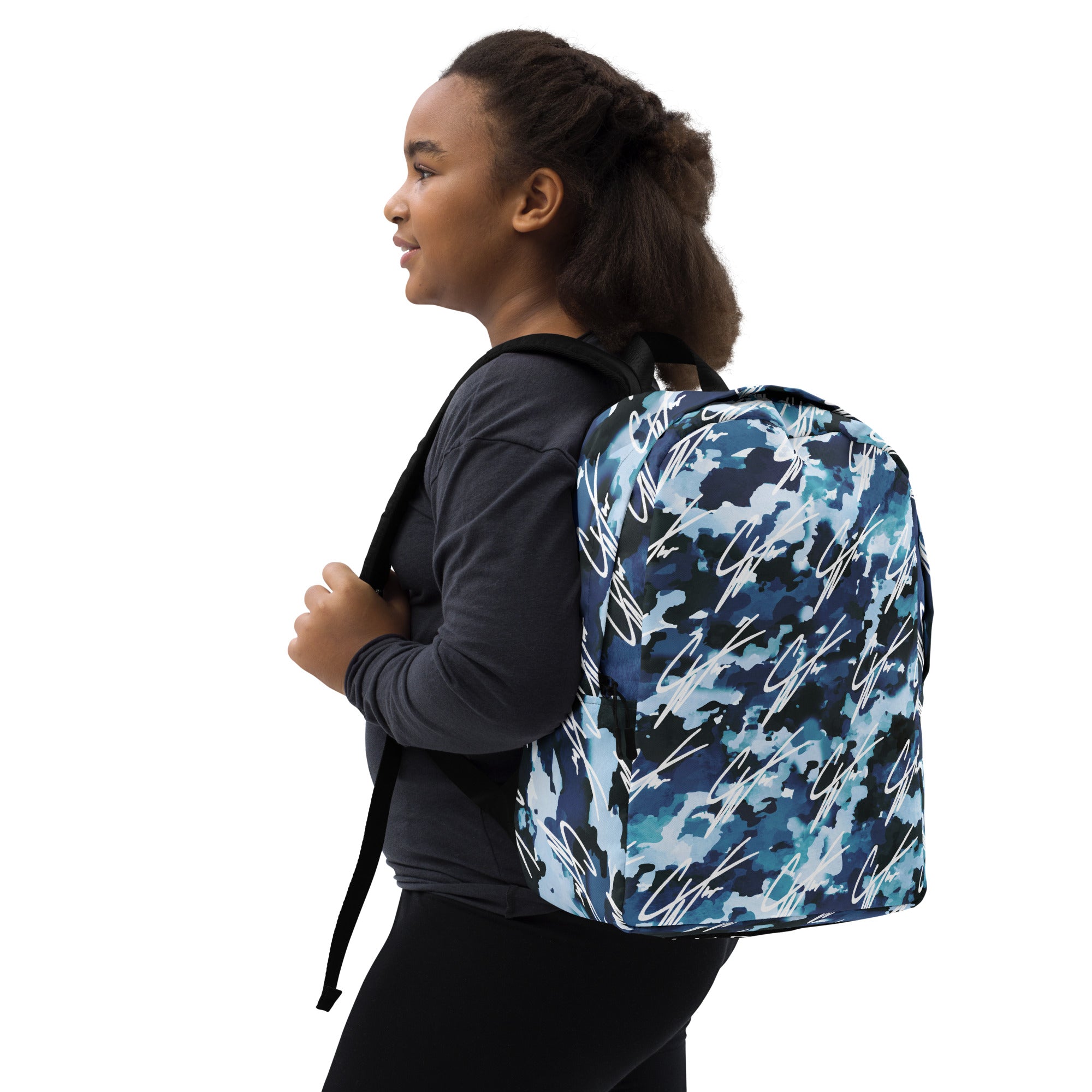 (CW SIGNATURE EDITION) PU CAMO MINIMALIST BACKPACK