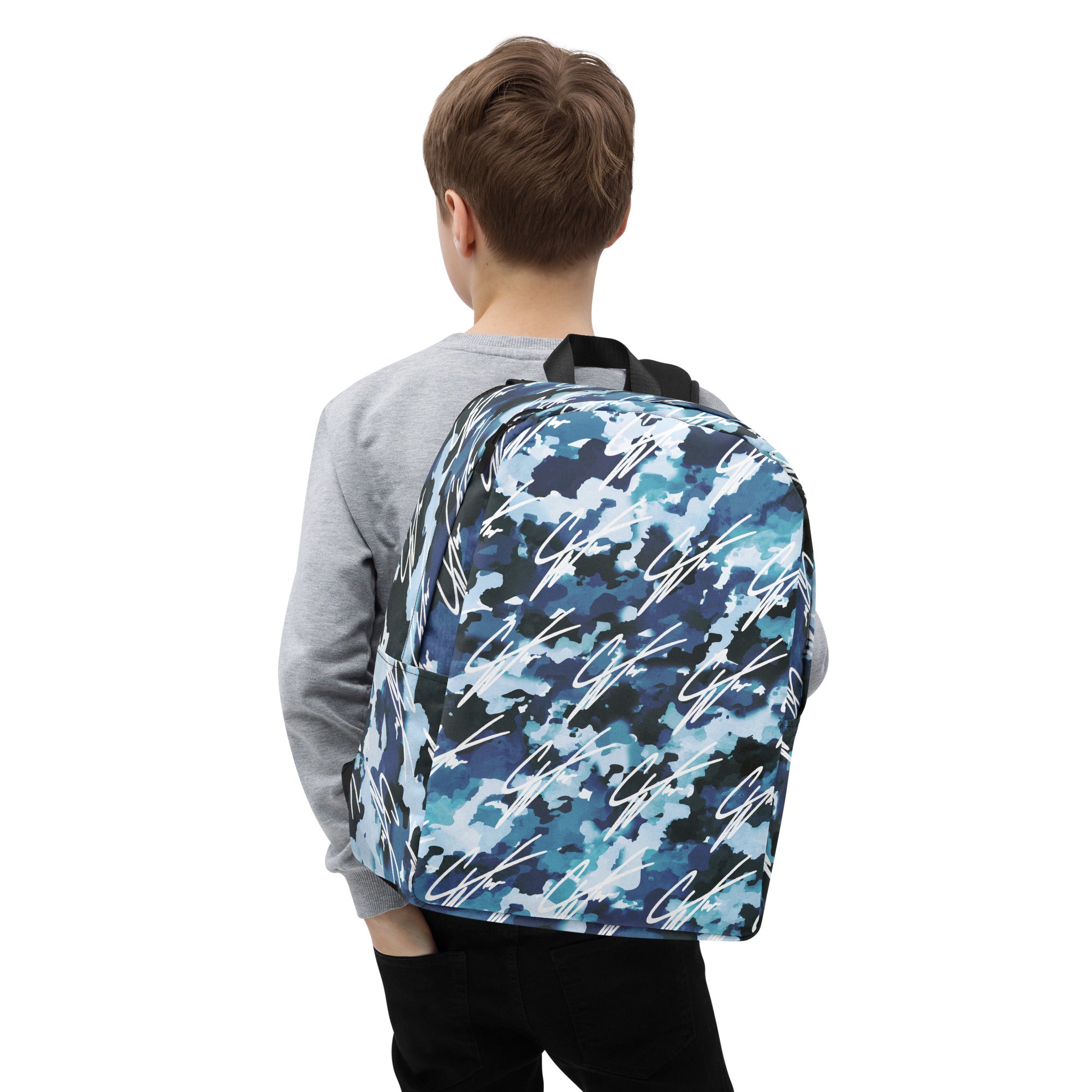 (CW SIGNATURE EDITION) PU CAMO MINIMALIST BACKPACK