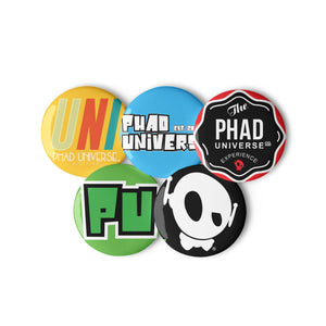 "THE UNIVERSE" SET OF PIN BUTTONS