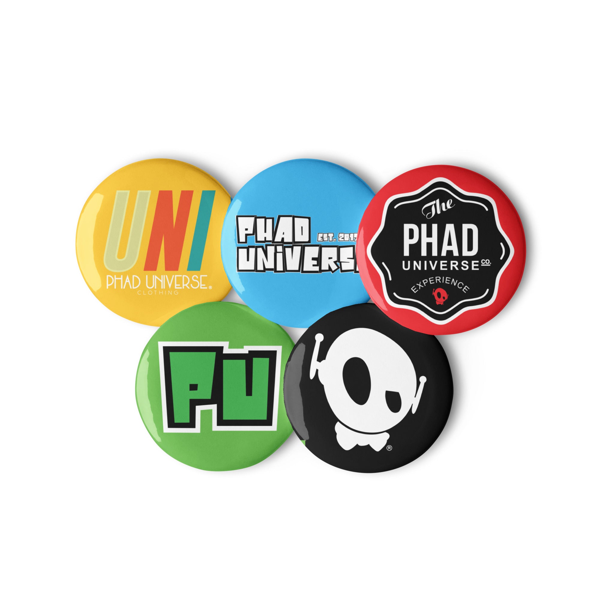 "THE UNIVERSE" SET OF PIN BUTTONS