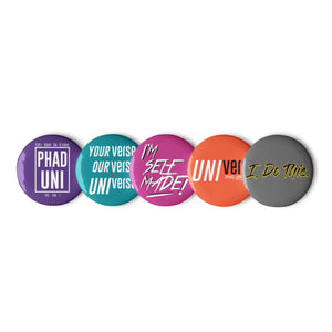 "THE UNIVERSE 2" SET OF PIN BUTTONS