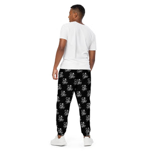 "SELF MADE!" ALL-OVER BLK TRACK PANTS