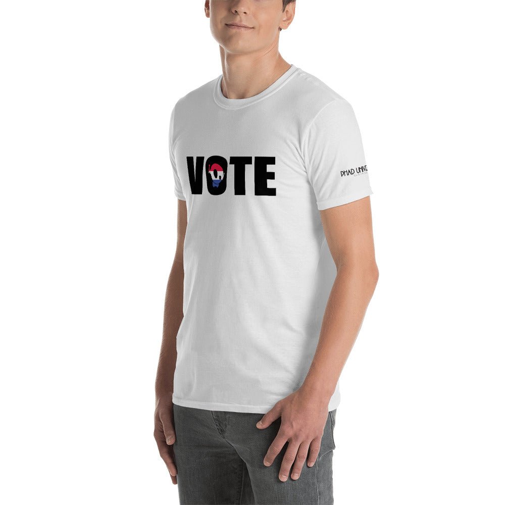 "GO VOTE" PU WHITE TEE