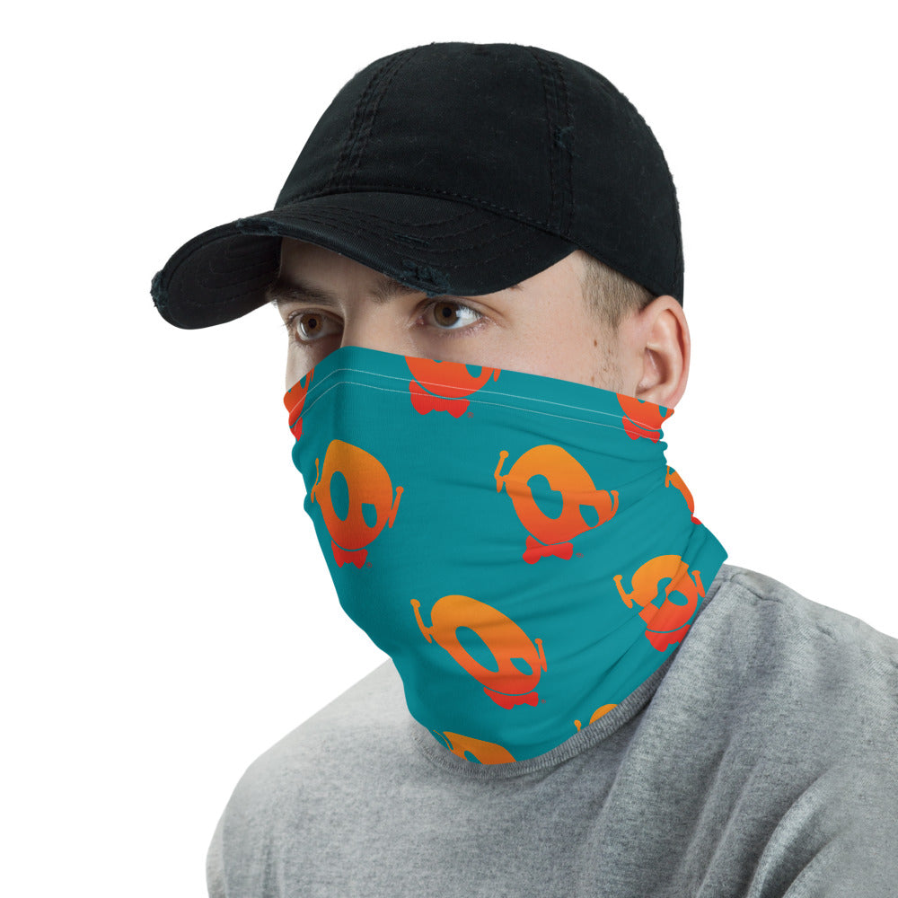 PU "OFF BUT ON" TEAL FACE SHIELD