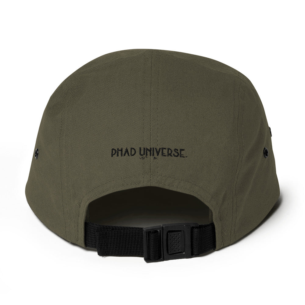 PHAD-UNI OLIVE/RED 5PANEL CAP